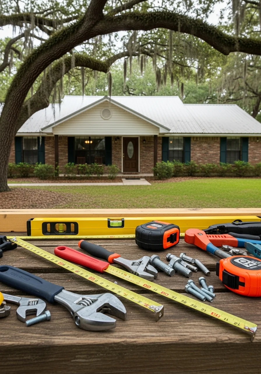 Skilled technician performing detailed work on Gonzalez residential property.